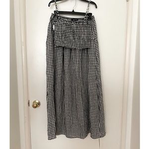 Reformation Kitty Two-Piece Gingham Plaid Dress